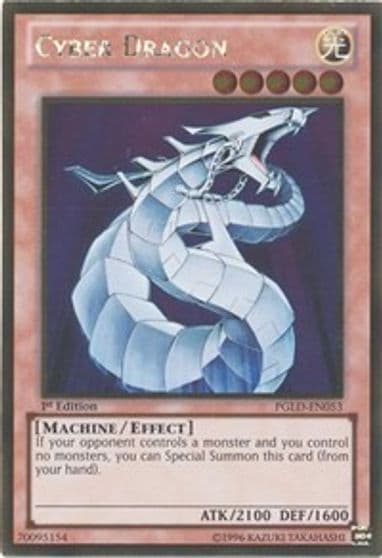 Cyber Dragon Premium Gold Yu-Gi-Oh! card