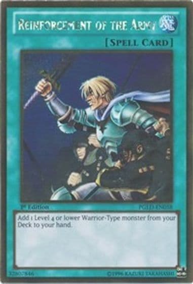 Reinforcement of the Army Premium Gold Yu-Gi-Oh! card