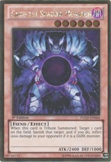 Caius the Shadow Monarch Premium Gold Yu-Gi-Oh! card