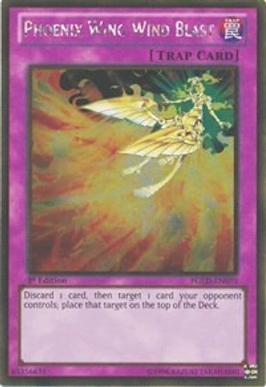 Phoenix Wing Wind Blast Premium Gold Yu-Gi-Oh! card