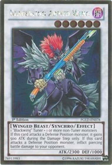 Blackwing Armed Wing Premium Gold Yu-Gi-Oh! card