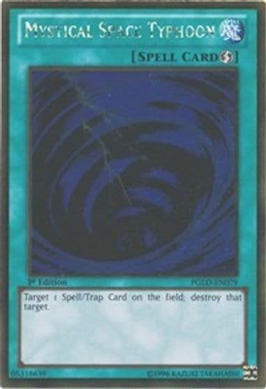 Mystical Space Typhoon Premium Gold Yu-Gi-Oh! card