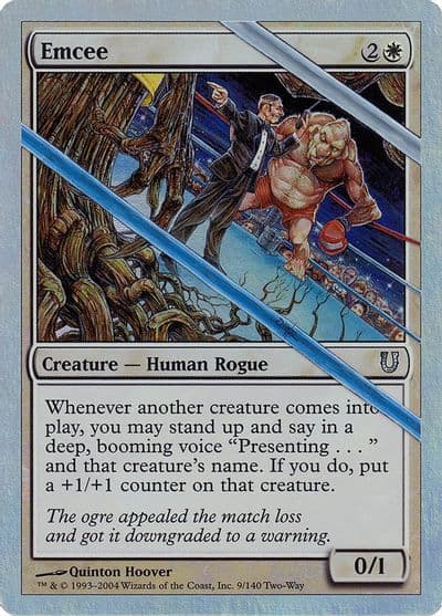 Emcee Alternate Foil Unhinged Magic card