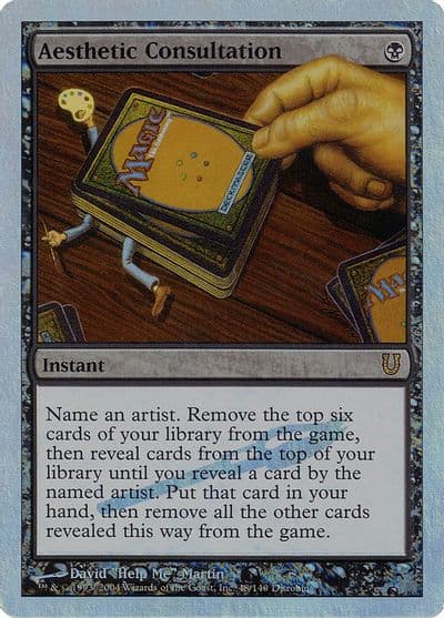Aesthetic Consultation Alternate Foil Unhinged Magic card