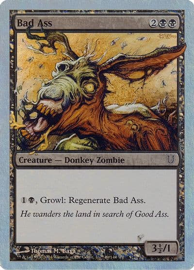 Bad Ass Alternate Foil Unhinged Magic card