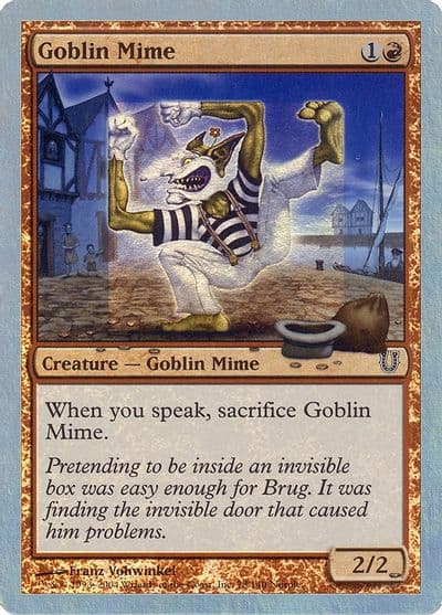 Goblin Mime Alternate Foil Unhinged Magic card
