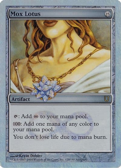 Mox Lotus Alternate Foil Unhinged Magic card