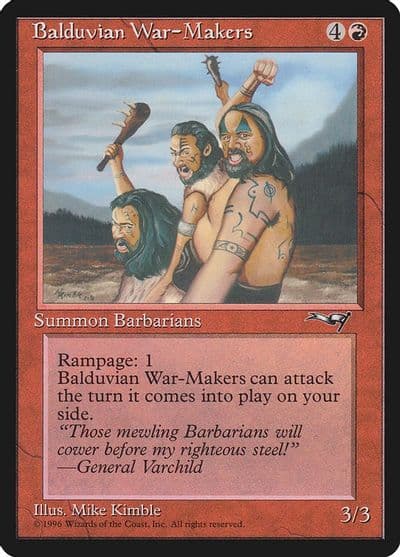 Balduvian War Makers Gen Varchild Flavor Alliances Magic card