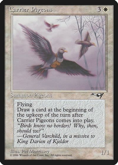 Carrier Pigeons Alliances Magic card