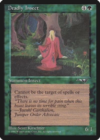 Deadly Insect Red Robe Alliances Magic card