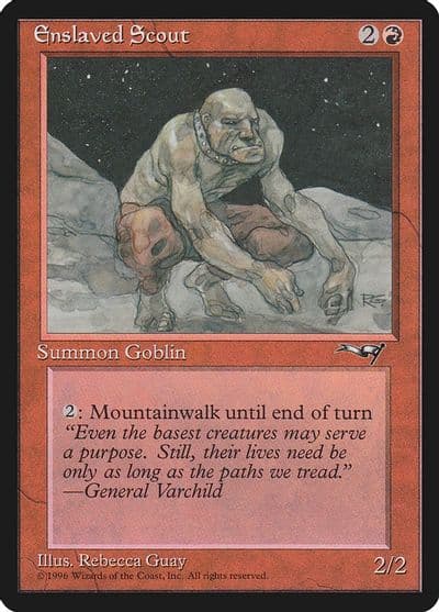 Enslaved Scout Alliances Magic card