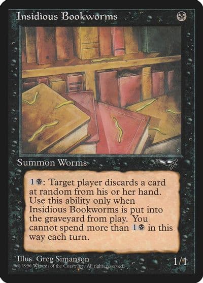 Insidious Bookworms Alliances Magic card