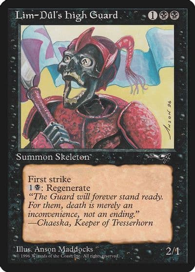 Lim Duls High Guard Red Armor Alliances Magic card