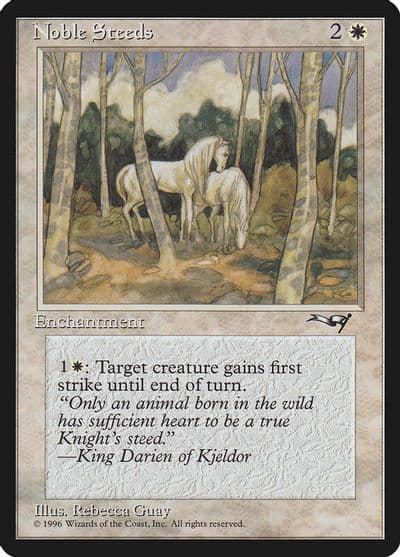 Noble Steeds Trees in Forefront Alliances Magic card