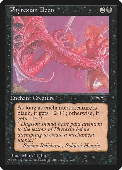 Phyrexian Boon Man Held Aloft Alliances Magic card