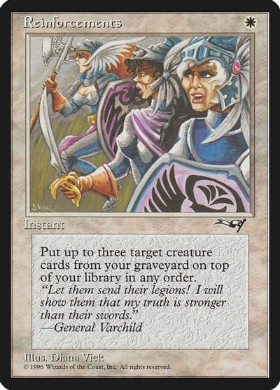 Reinforcements Line up Alliances Magic card