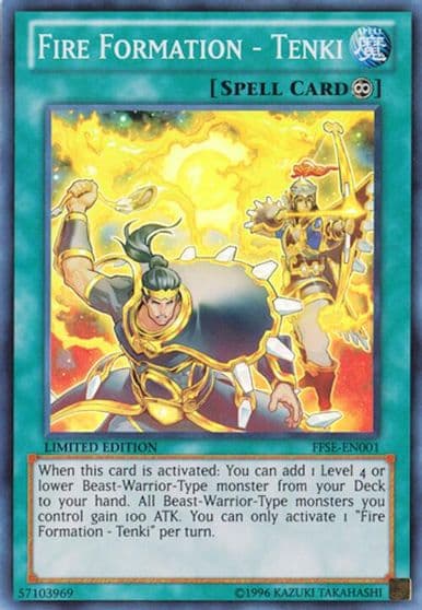 Fire Formation Tenki Fire Fists Special Editon Yu-Gi-Oh! card