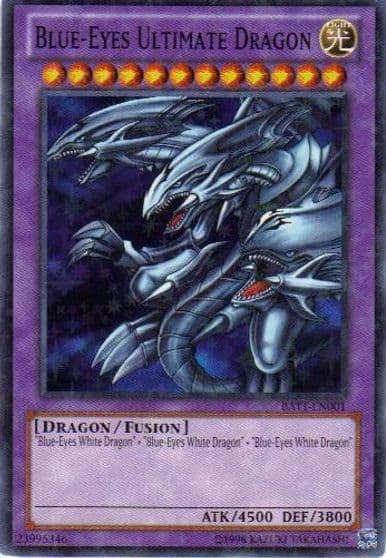 Blue Eyes Ultimate Dragon Starfoil Battle Pack Tournament Prize Cards Yu-Gi-Oh! card