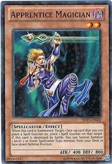 Apprentice Magician Starfoil Battle Pack Tournament Prize Cards Yu-Gi-Oh! card
