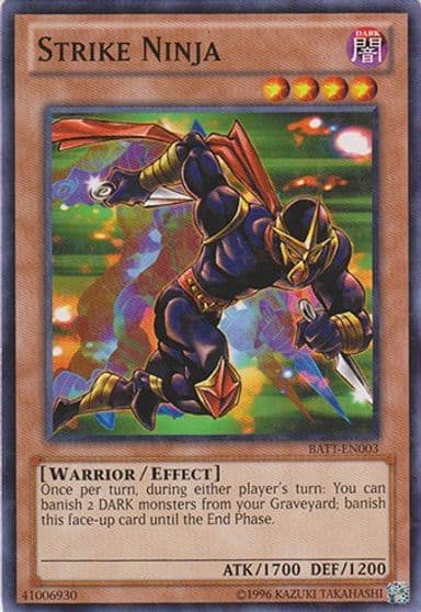 Strike Ninja Starfoil Battle Pack Tournament Prize Cards Yu-Gi-Oh! card