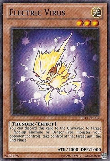 Electric Virus Starfoil Battle Pack Tournament Prize Cards Yu-Gi-Oh! card