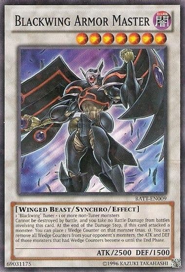 Blackwing Armor Master Starfoil Battle Pack Tournament Prize Cards Yu-Gi-Oh! card