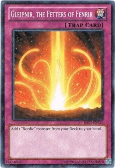 Gleipnir the Fetters of Fenrir Starfoil Battle Pack Tournament Prize Cards Yu-Gi-Oh! card
