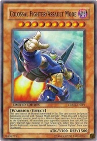 Colossal Fighter Assault Mode Sneak Preview Series 4 Yu-Gi-Oh! card