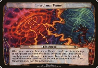 Interplanar Tunnel Planechase 2012 Oversize Cards Magic card