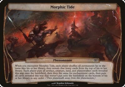 Morphic Tide Planechase 2012 Oversize Cards Magic card