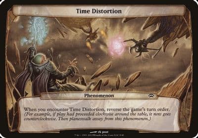 Time Distortion Planechase 2012 Oversize Cards Magic card