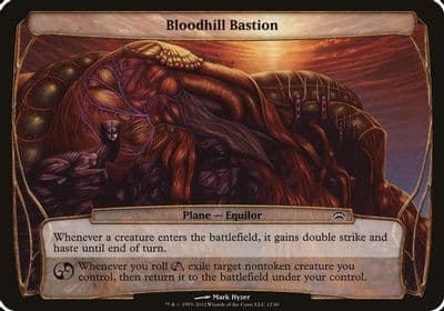 Bloodhill Bastion Planechase 2012 Oversize Cards Magic card