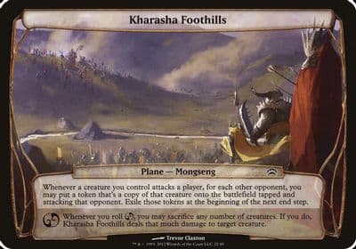Kharasha Foothills Planechase 2012 Oversize Cards Magic card