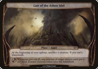 Lair of the Ashen Idol Planechase 2012 Oversize Cards Magic card