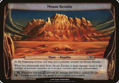 Mount Keralia Planechase 2012 Oversize Cards Magic card