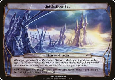Quicksilver Sea Planechase 2012 Oversize Cards Magic card