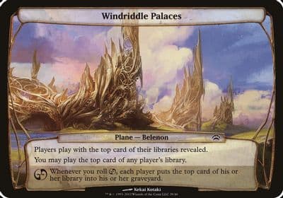 Windriddle Palaces Planechase 2012 Oversize Cards Magic card