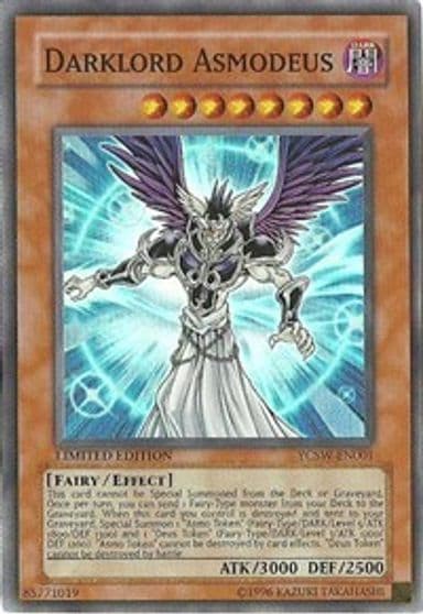 Darklord Asmodeus Yu-Gi-Oh! Championship Series Prize Cards Yu-Gi-Oh! card