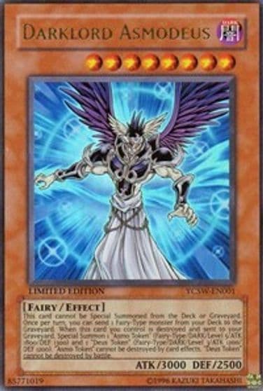 Darklord Asmodeus Ultra Rare Yu-Gi-Oh! Championship Series Prize Cards Yu-Gi-Oh! card