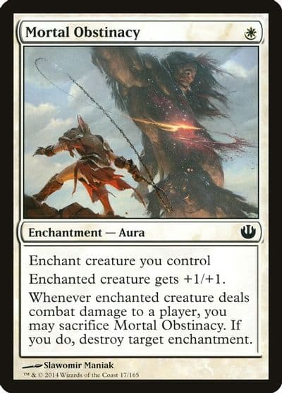 Mortal Obstinacy Journey Into Nyx Magic card