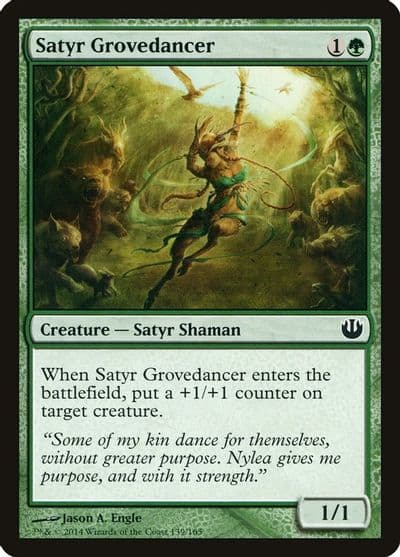 Satyr Grovedancer Journey Into Nyx Magic card