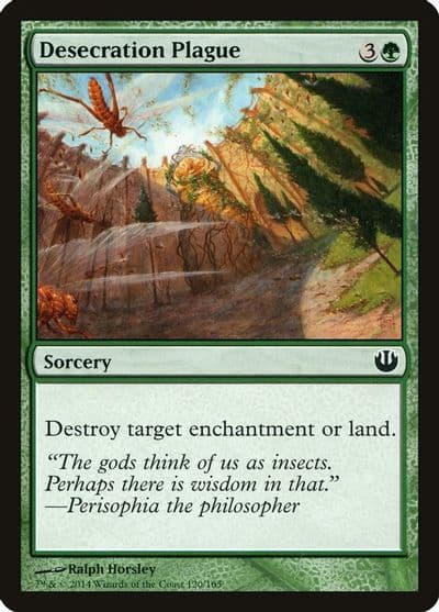 Desecration Plague Journey Into Nyx Magic card