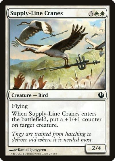 Supply Line Cranes Journey Into Nyx Magic card