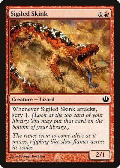 Sigiled Skink Journey Into Nyx Magic card