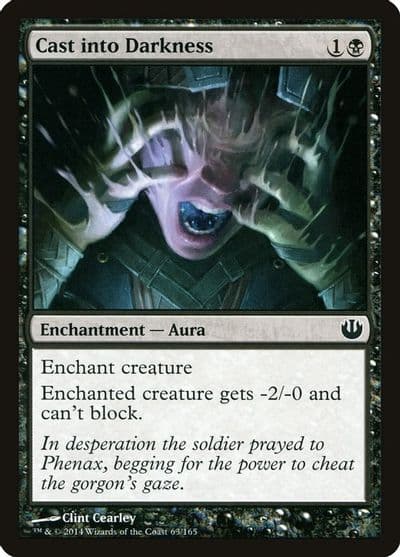 Cast into Darkness Journey Into Nyx Magic card