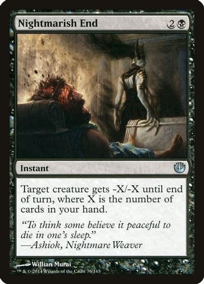 Nightmarish End Journey Into Nyx Magic card