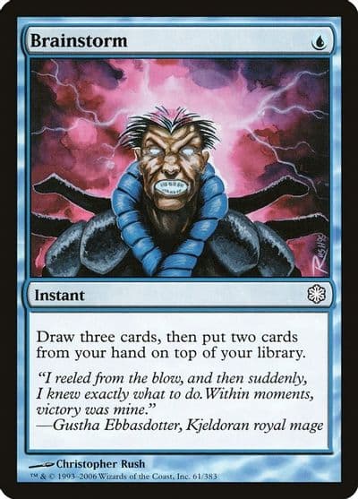 Brainstorm Coldsnap Theme Deck Reprints Magic card