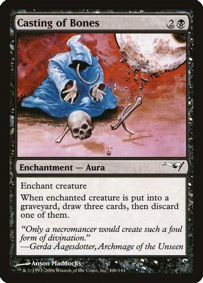 Casting of Bones Coldsnap Theme Deck Reprints Magic card