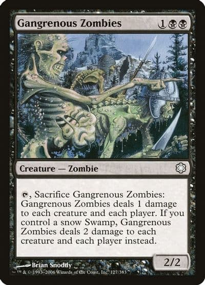 Gangrenous Zombies Coldsnap Theme Deck Reprints Magic card