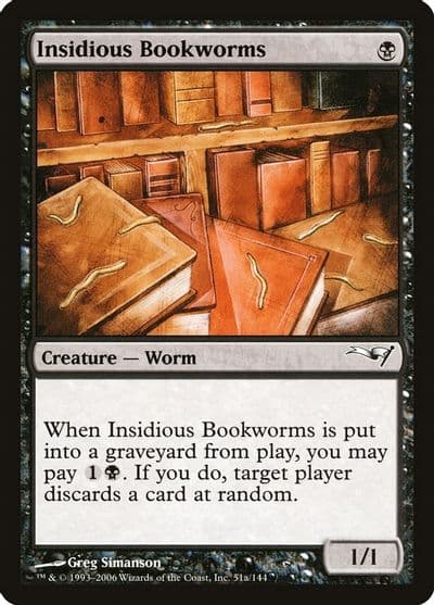 Insidious Bookworms Coldsnap Theme Deck Reprints Magic card